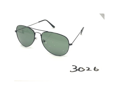 Fashionable large-framed sunglasses, round-framed sunglasses, polarized glasses, Korean version, trendy and trendy, high-end metal women's style 3025