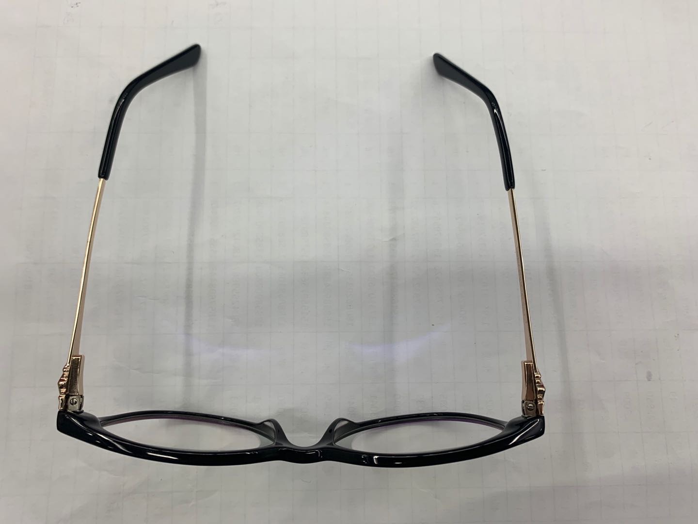 防辐射眼镜框蝶形细金属架超轻时尚眼镜架磨砂黑详情图2
