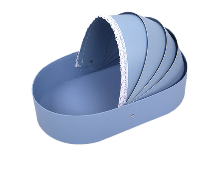 创意婴儿摇篮花盒月子礼盒鲜花包装盒子高档香皂花束礼品盒批发产品图