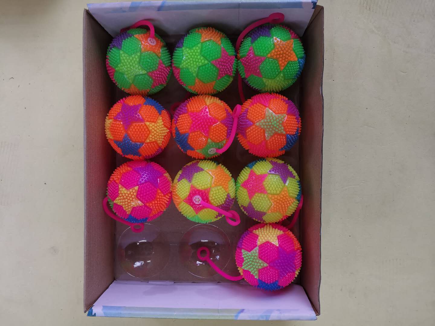 Glitter Sound Pentagram Pattern Ball Glitter Toy Glitter Children's Educational Toy