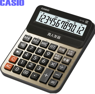 正品CASIO卡西欧GY120财务专用台式计算机语音计算器