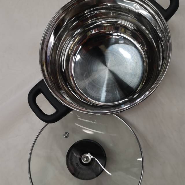 Hot-selling cookware: Stainless steel POTS, soup POTS, milk POTS, glass LIDS, kitchen wonders details Picture