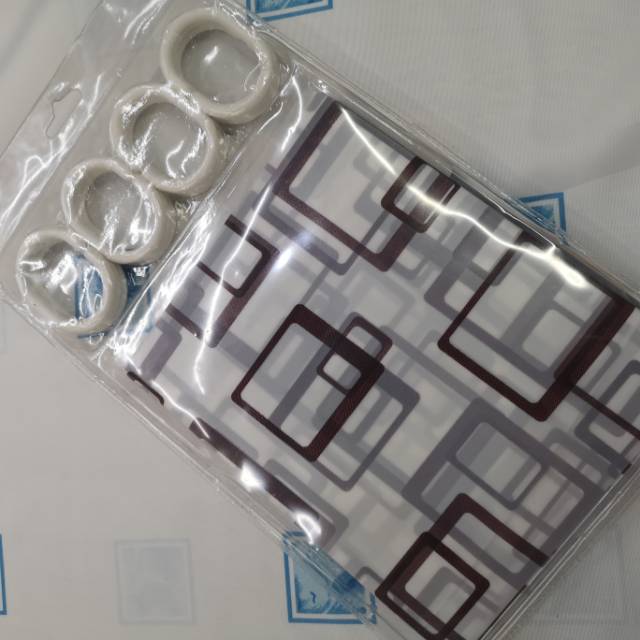厂家直销爆款加厚浴帘防水布套浴室门帘防霉帘子产品图