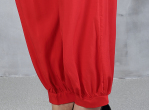 The women's loose, Korean-style high-waisted cotton and silk pants are extremely trendy Specification image