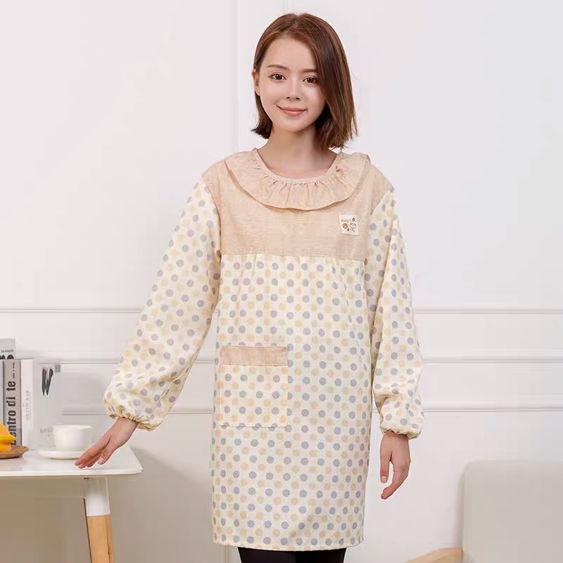 Cooking Home Ladies Simple Apron Korean Version Of Fashion Kitchen Waist Cover-Up details Picture