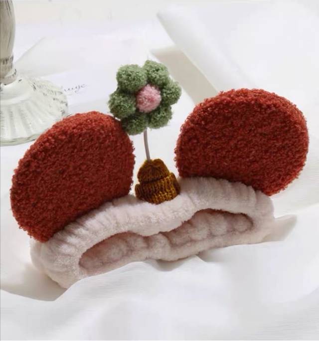 爆款束发带洗脸发带女生头箍发卡通可爱头套发饰产品图