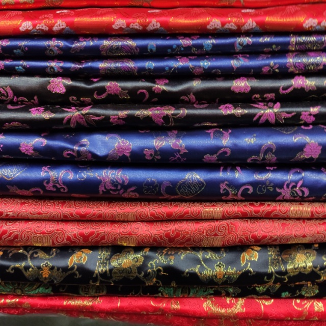 Fairy Crane Low Brocade Fabric Decorative Fabric Multi-Color Optional