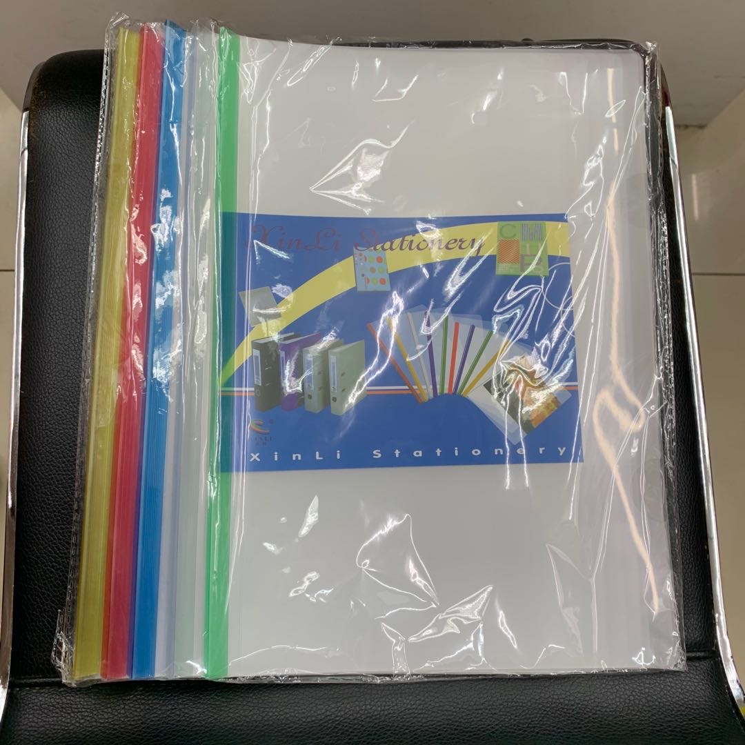 a4实色细杆抽杆夹 透明细杆抽杆夹
