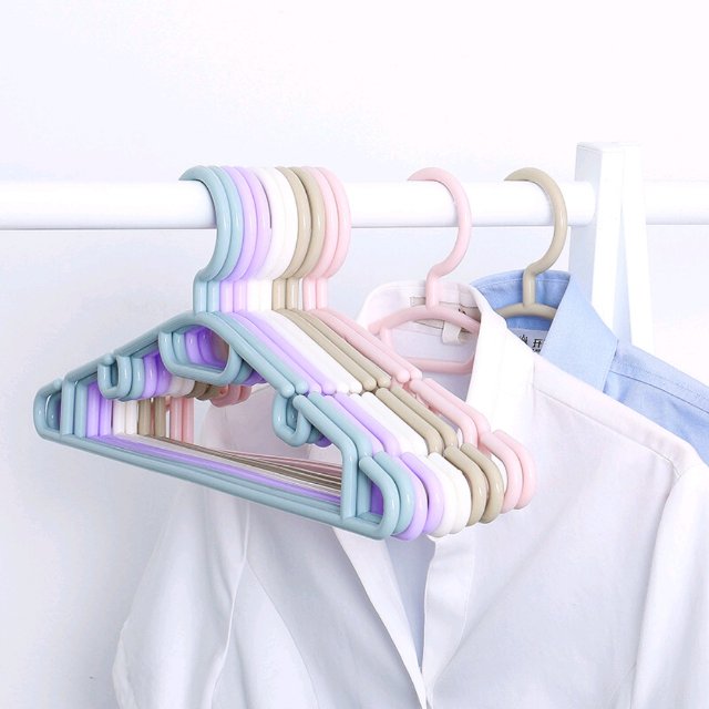 衣架/衣架植绒/服装用衣架，挂钩加长/宽塑料衣架/衣架塑料宽产品图