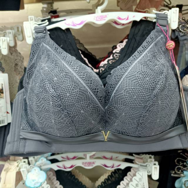 Gudi lace, nylon, Garry lined, 100% cotton women's bra thumbnail