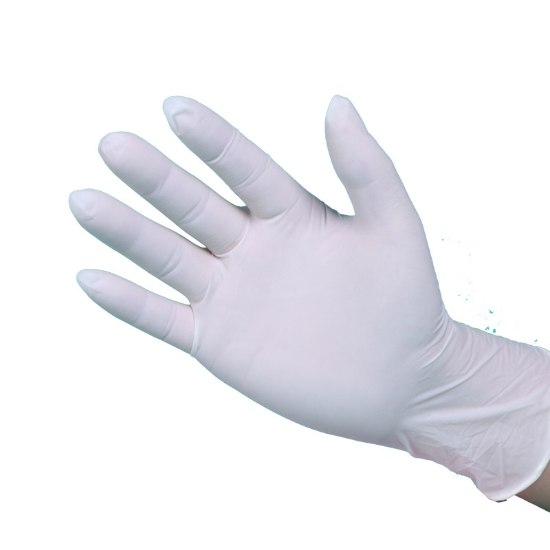 一次性乳胶手套橡胶手套防护劳保手套电子化工手套图