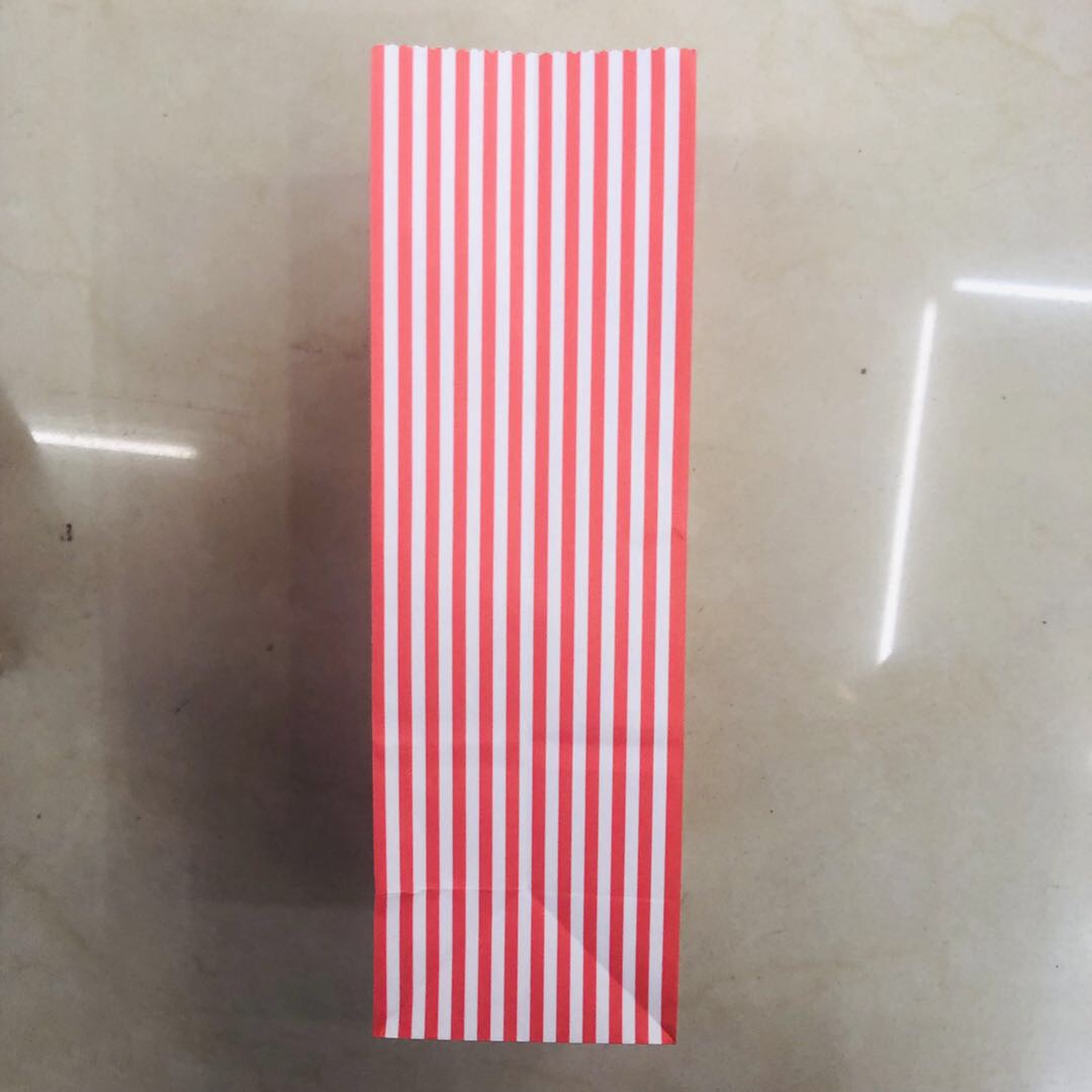 Fashion Striped Food Bag Snack Bag Popcorn Bag Can Be Customized details Picture