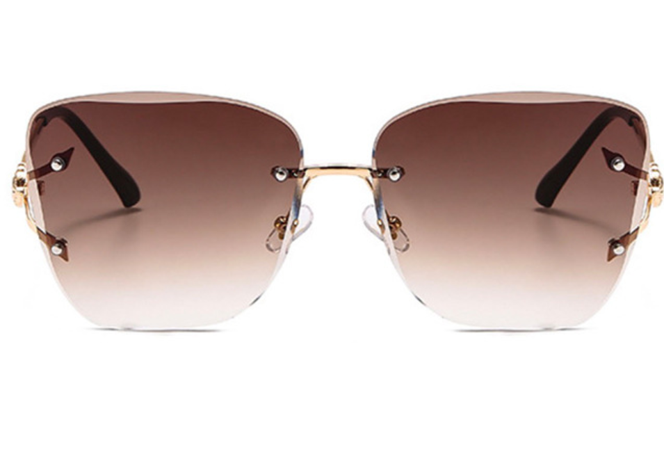 Fashionable sunglasses, large-framed square sunglasses, polarized glasses, Korean version, trendy and trendy, high-end color PC women's style, 7242 Specification image