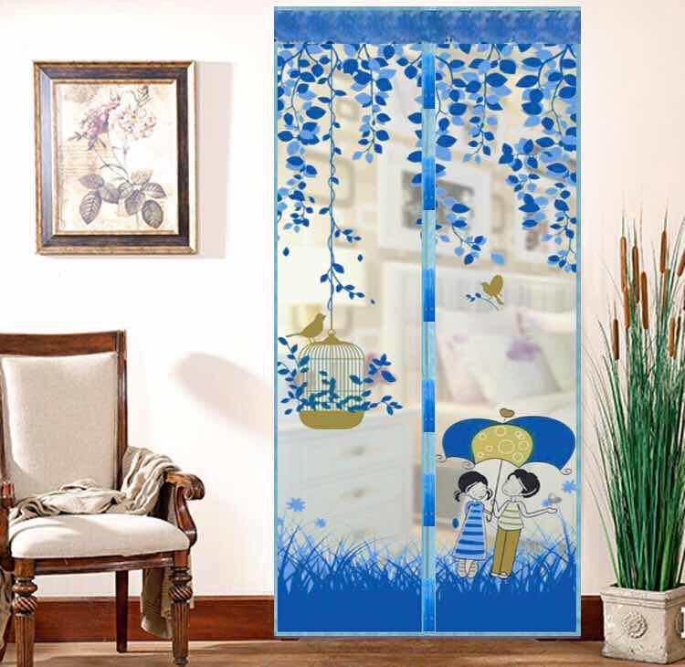 Manual Long Buckle 8102 Velcro Anti-Mosquito Door Curtain Window Summer Anti-Mosquito Household High-Grade Partition Self-Priming Magnet Specification drawing
