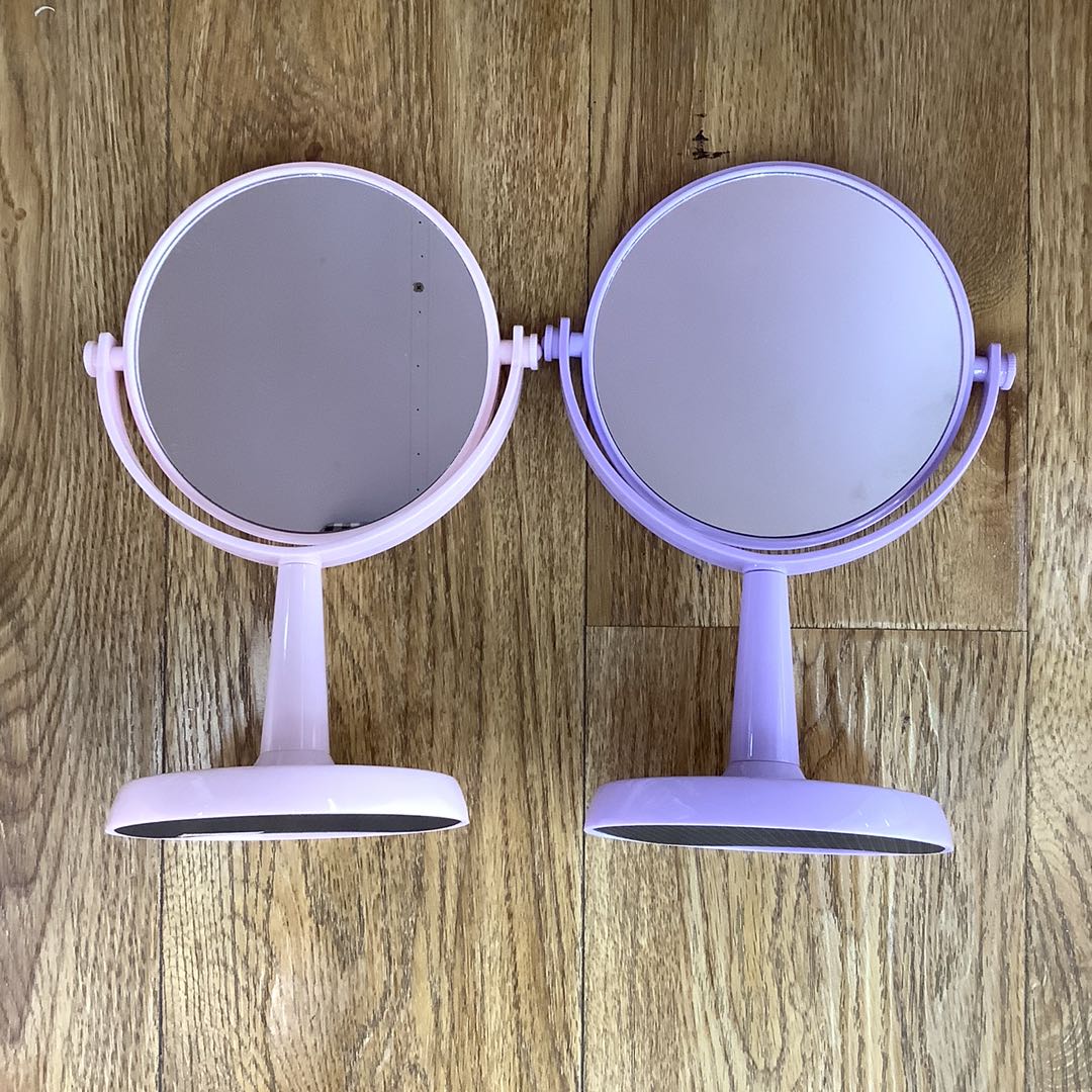 可旋转台镜化妆镜时尚大方双面圆形台式化妆镜（8022）