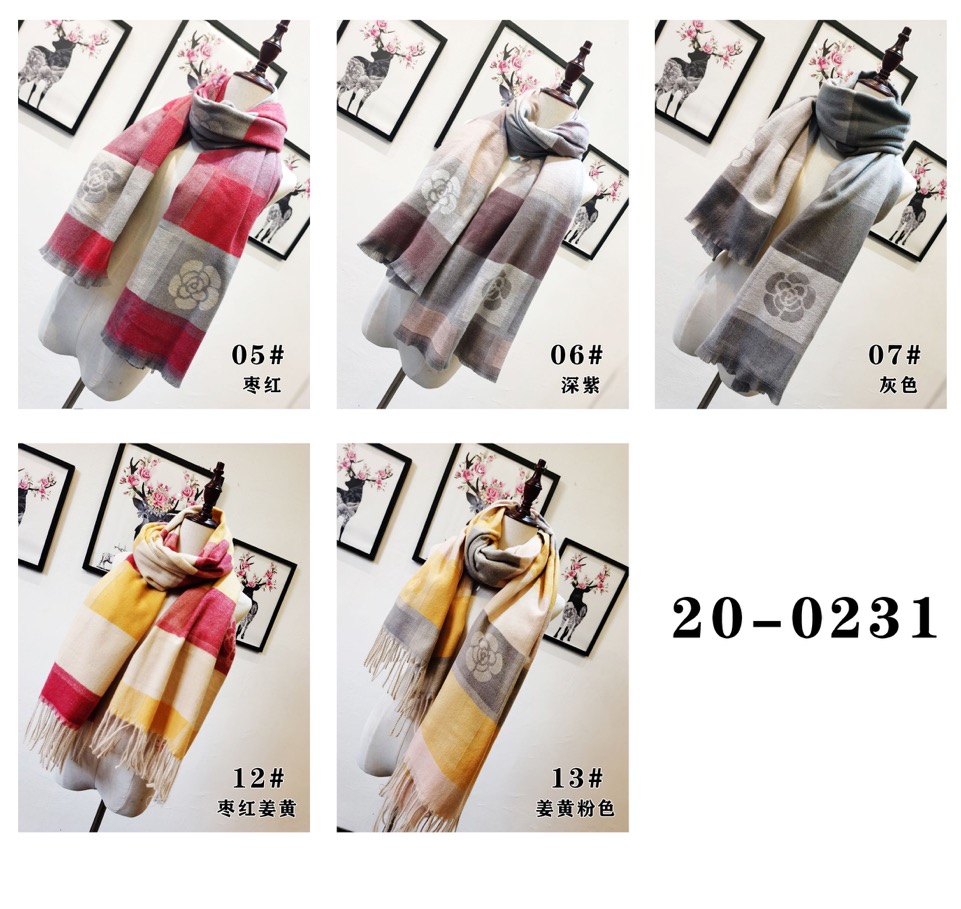 Autumn And Winter Acrylic Leisure Fashion Scarf Every Scarf Shawl Specification drawing