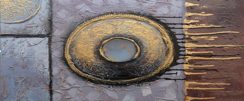 Yiwu Fente handicraft 60X80cm abstract purely hand-painted oil painting decorative painting thumbnail