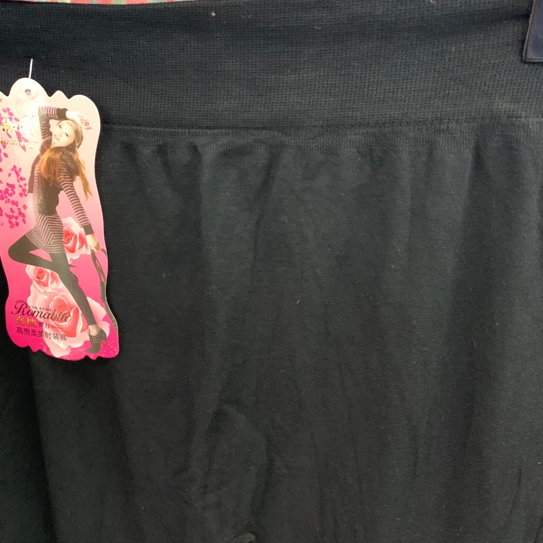 Factory direct sales of spring new high-end elastic leggings, pure cotton thin comfortable flat-waisted fashion pants Specification image