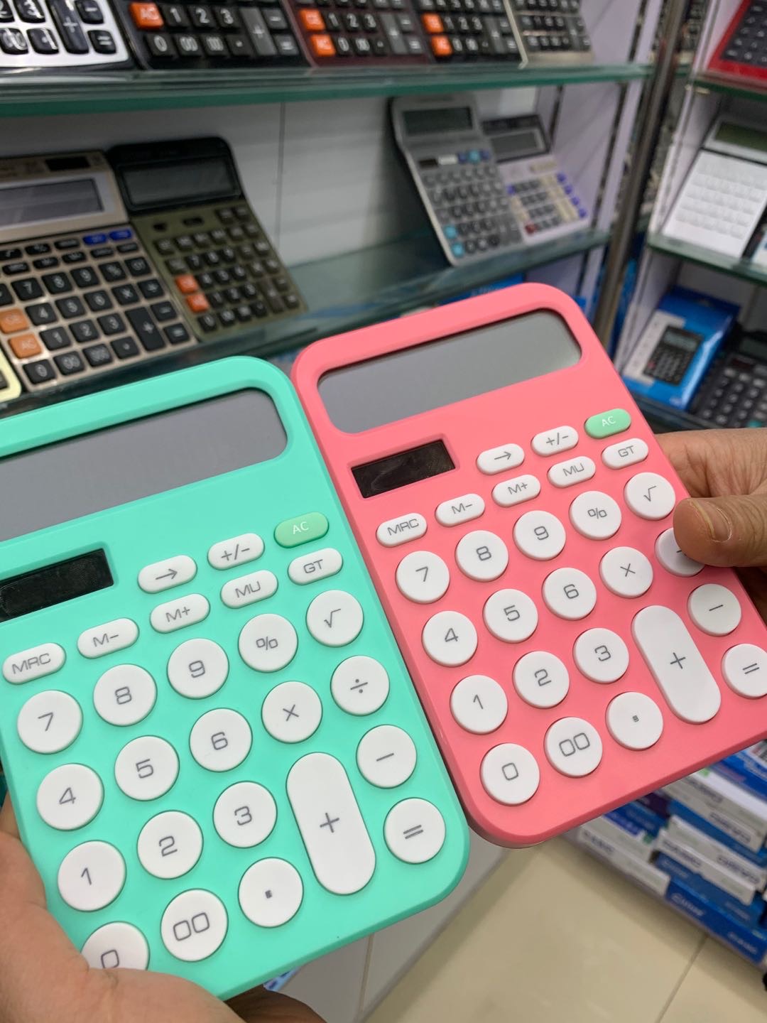 计算器带语音真人发音考试用办公用品大号大按键大屏幕女大学生会计专用小号便携记算机时尚计算器图