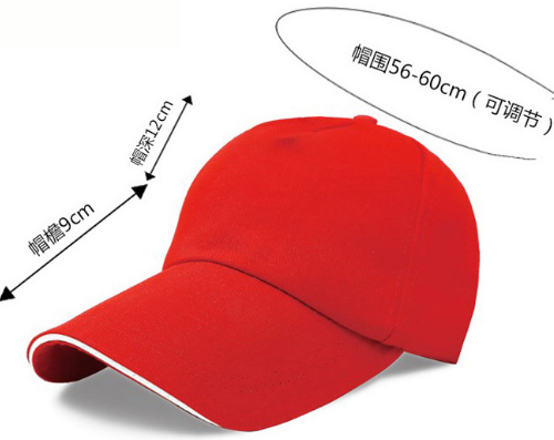 Customized Travel Hat Customized Team Activities Customized Sun Hat Logo Baseball Cap Printing Specification drawing