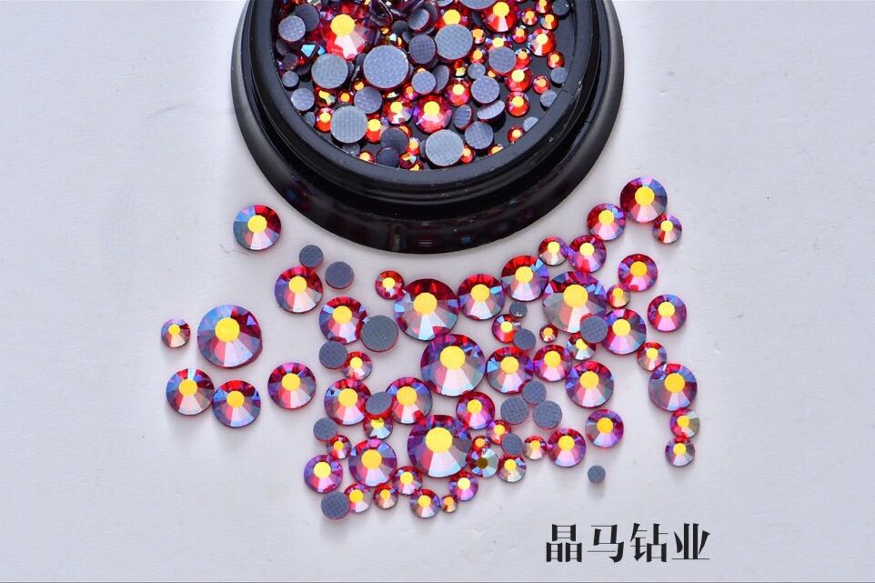Red Phantom Color SS20 Imitation Austrian Diamond Fine Diamond, Nail Polish Diamond DIY Diamond details Picture