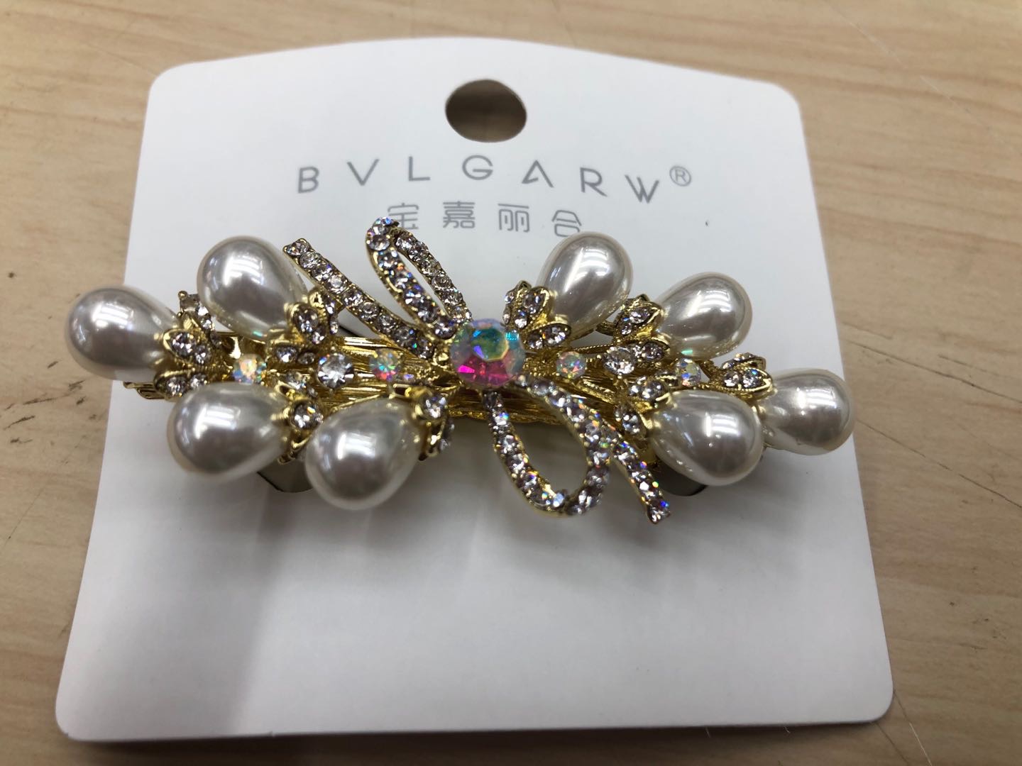 Baroque Hair Clip Korean Cross Clip Medium Size Hair Clip On The Back Of The Head Korean Simple Clip Specification drawing