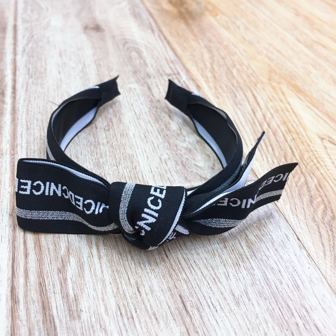 Original hand-woven ribbon double-layer large knot, Korean-style Japanese hairband, exquisite piggy girl, a must-have versatile accessory details Picture