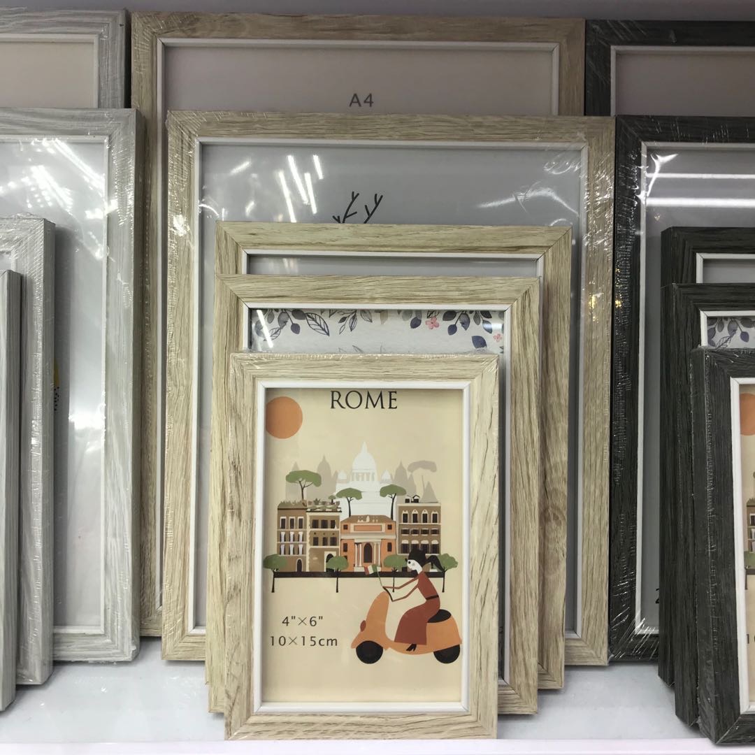 仿古相框仿木相框密度板相框混色新款相框 工艺品