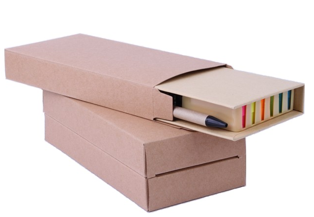 Eco-friendly kraft paper sticky note box stationery gift box set sticky notes Specification image