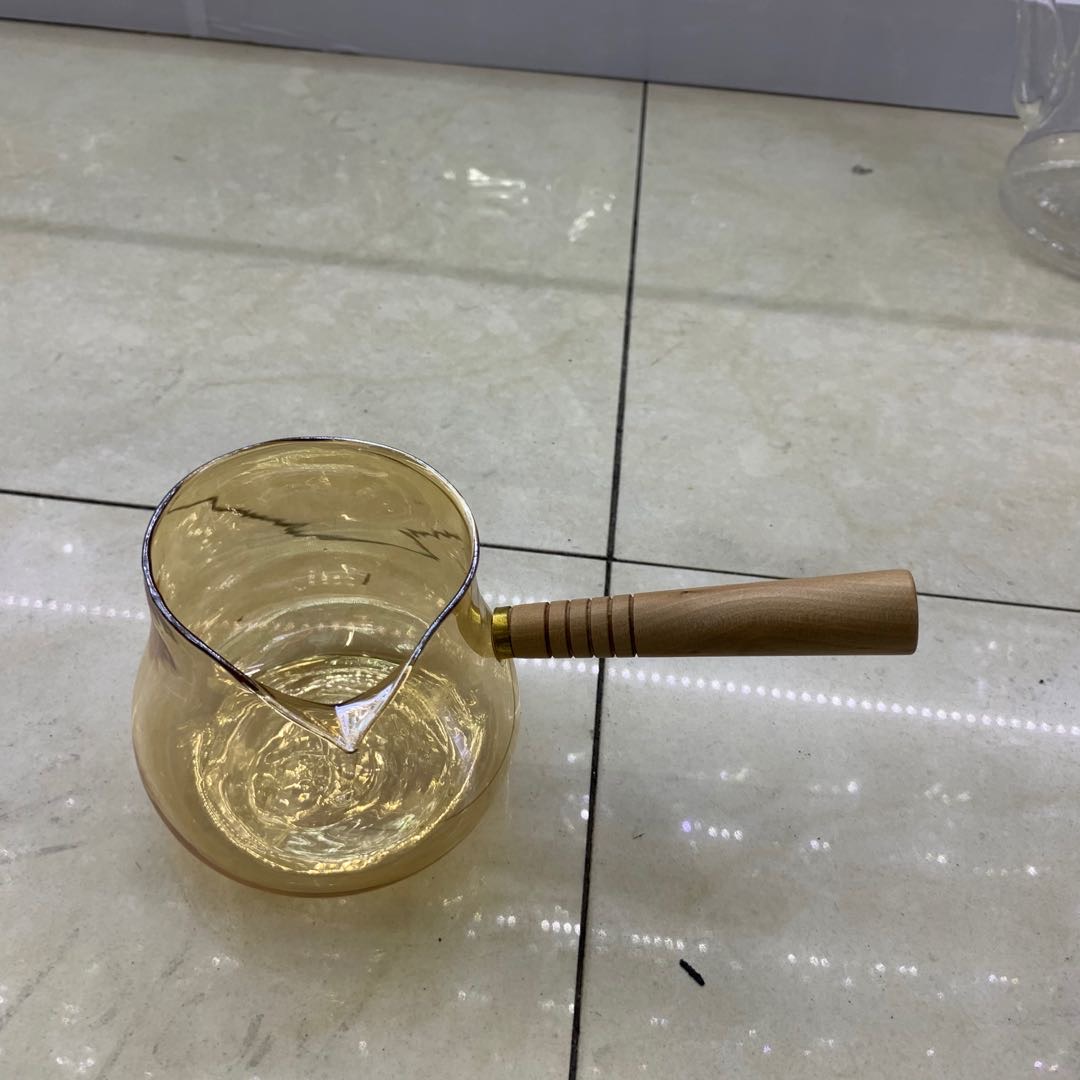 加厚分茶器包邮加热公道杯苹果茶具茶道茶海可公平玻璃功夫耐热产品图