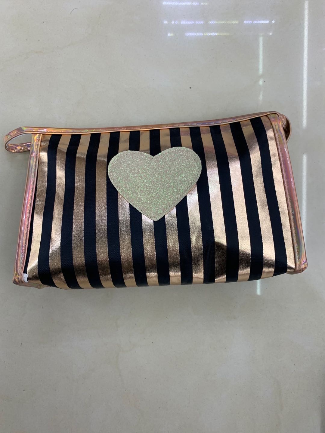 Striped Toiletry Bag Waterproof Oxford Cloth Fashion Practical And Convenient