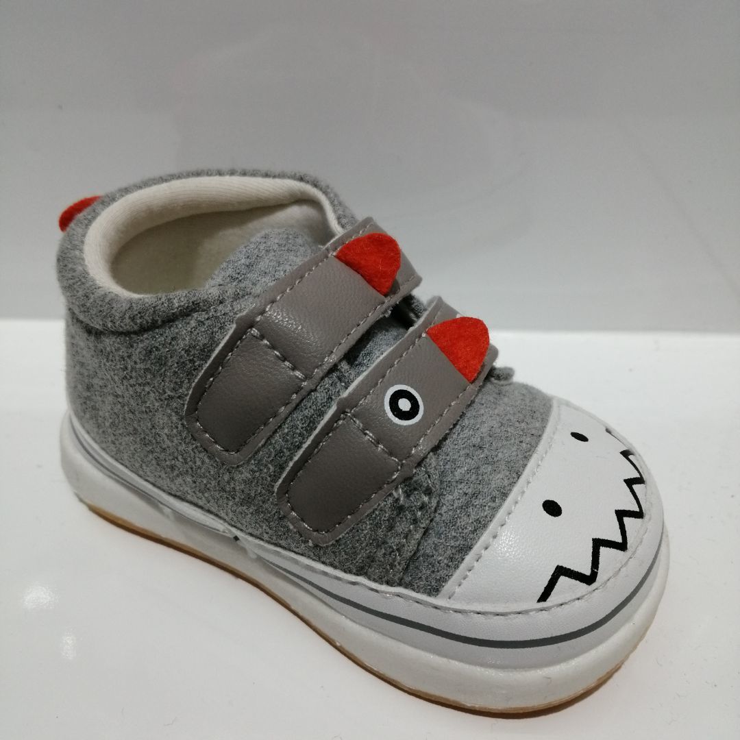 Double Row Adhesive Cartoon Dinosaur Baby Single Shoe Baby Shoes Baby Shoes Toddler Shoes Specification drawing