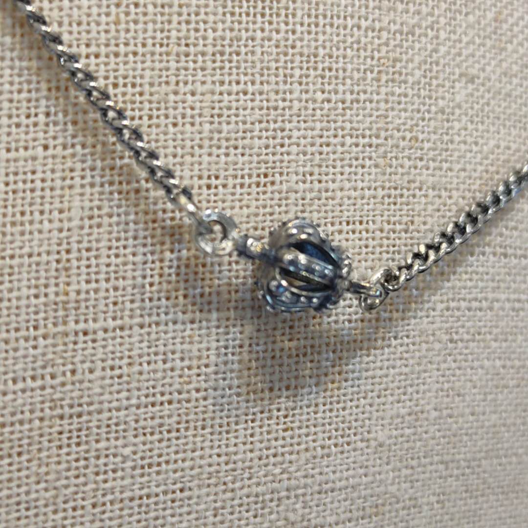 A new versatile s925 sterling silver crown necklace for both men and women, suitable for Japan and South Korea details Picture