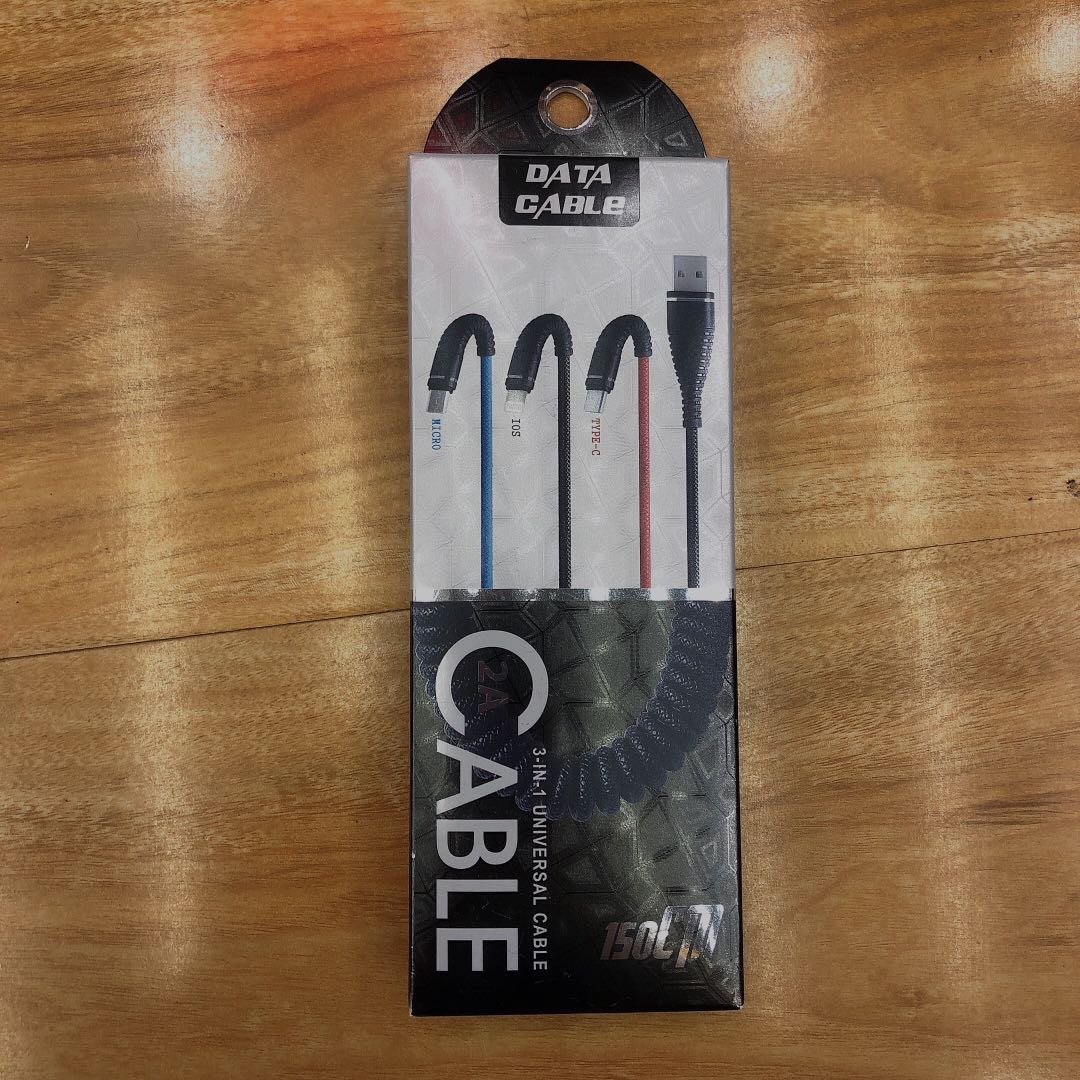 Data cable three-in-one charger, fast charging for mobile phones, one for three, universal and versatile for Apple and Android, multi-purpose for car use, Huawei plus dual-head set wholesale