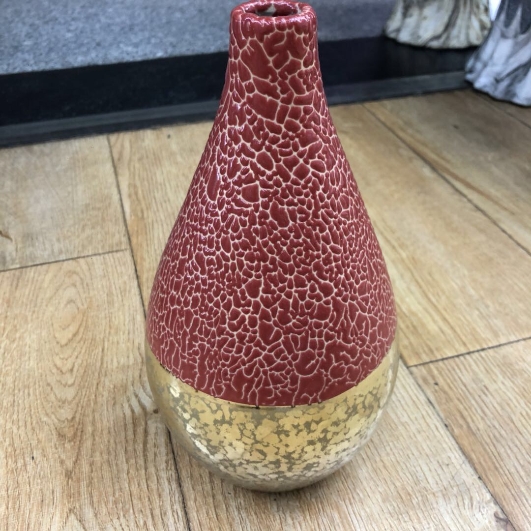现代欧式双色拼接玻璃花瓶乔迁结婚生日家居饰品