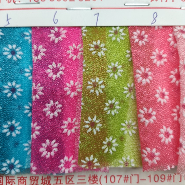 Bubble flower mesh fabric for clothing decoration is available in multiple colors and the price is negotiable details Picture