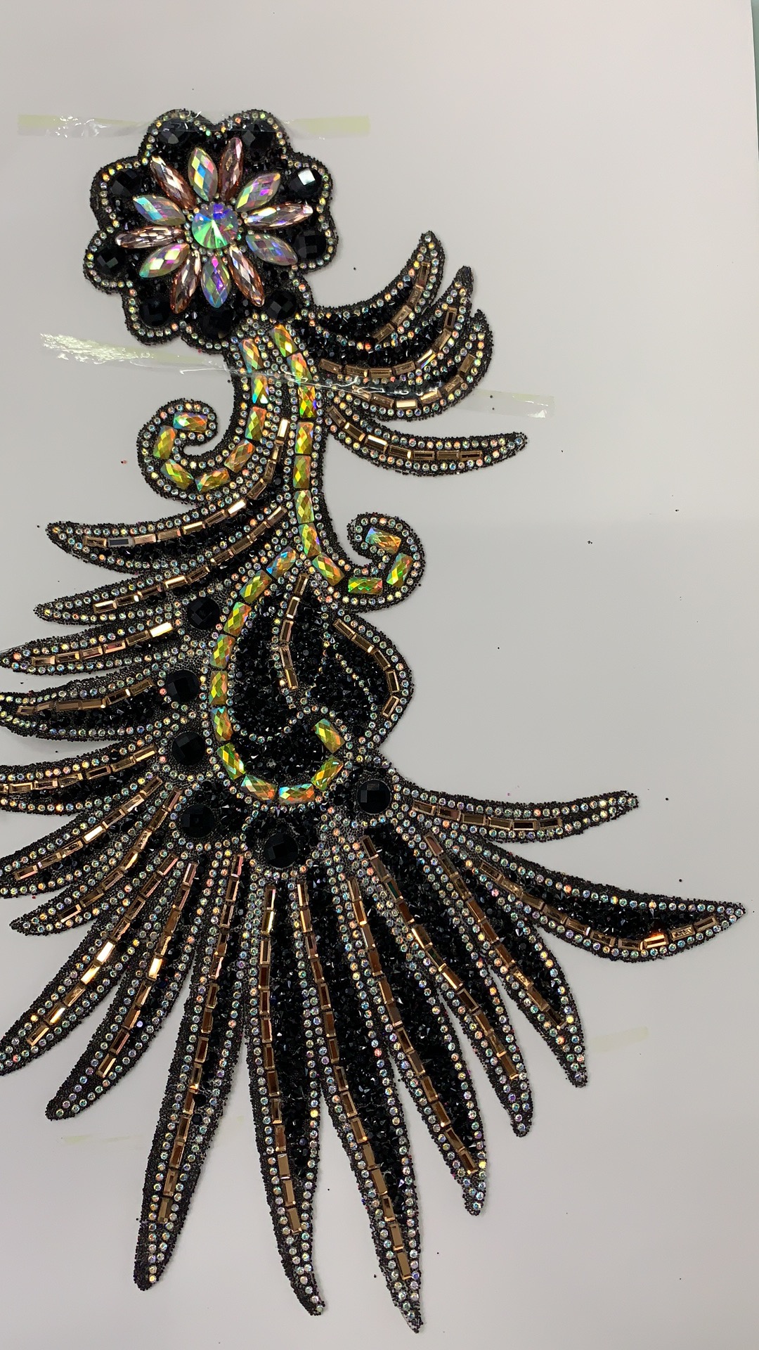 Corsage appliquet design series, mesh adhesive, hot melt adhesive, rhinestone adhesive, mesh back adhesive