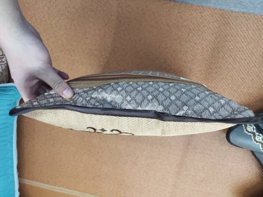 Thick Bamboo And Rattan Mat Pillow Summer Pillow Specification drawing