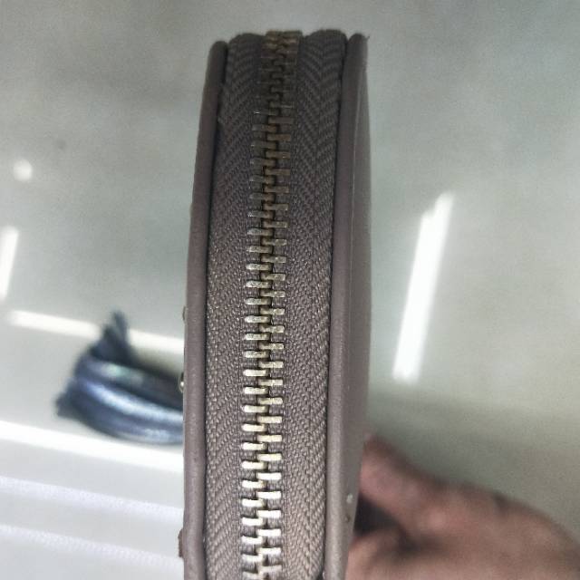 厂家直销时尚大众新颖休闲简约浅灰色女士钱包！细节图