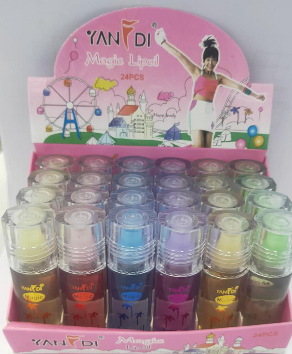 24支展示盒椭圆瓶六色变色唇油YD-1002