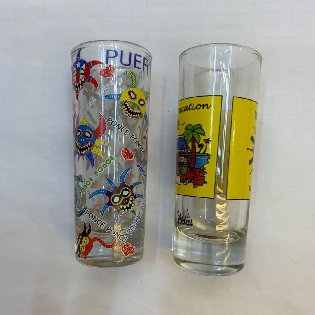 平面印花玻璃笔筒北欧ins风格桌面收纳桶创意收纳盒彩色笔筒产品图