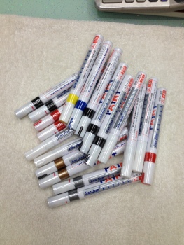 Paint Pen Metal Aluminum Copper Pen Body Express Pen Red Blue Black School Supplies Office Supplies details Picture