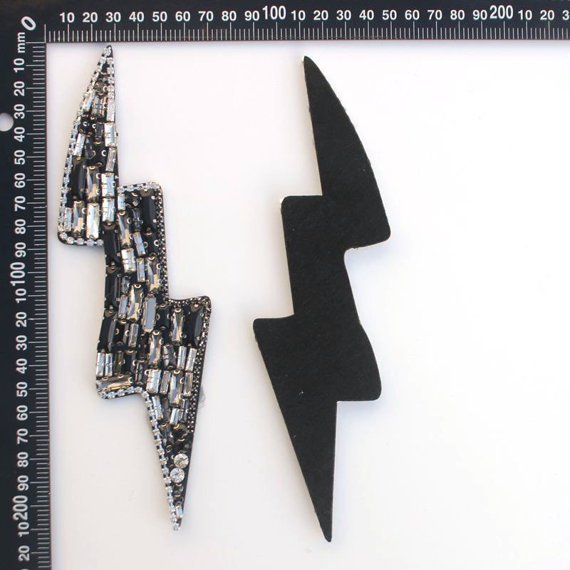 Lightning pattern mesh rubber jewelry accessories, clothing jewelry accessories, DIY handmade jewelry details Picture