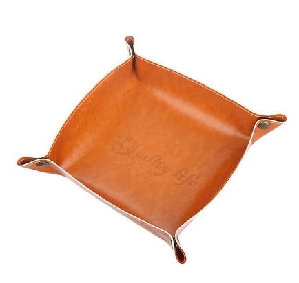 European-style leather tray for creative home living room coffee tables