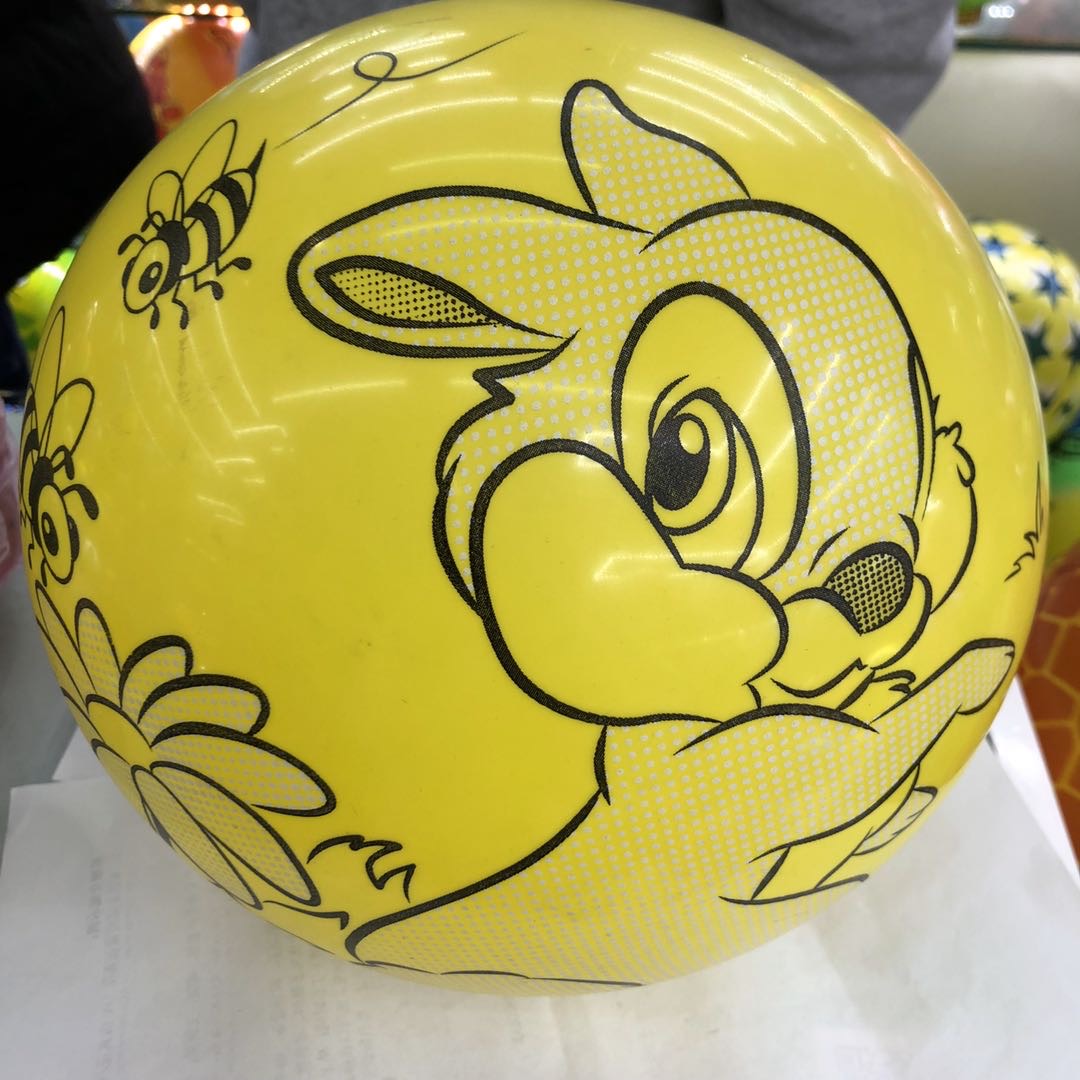 厂家直销环保塑料单双印球玩具细节图