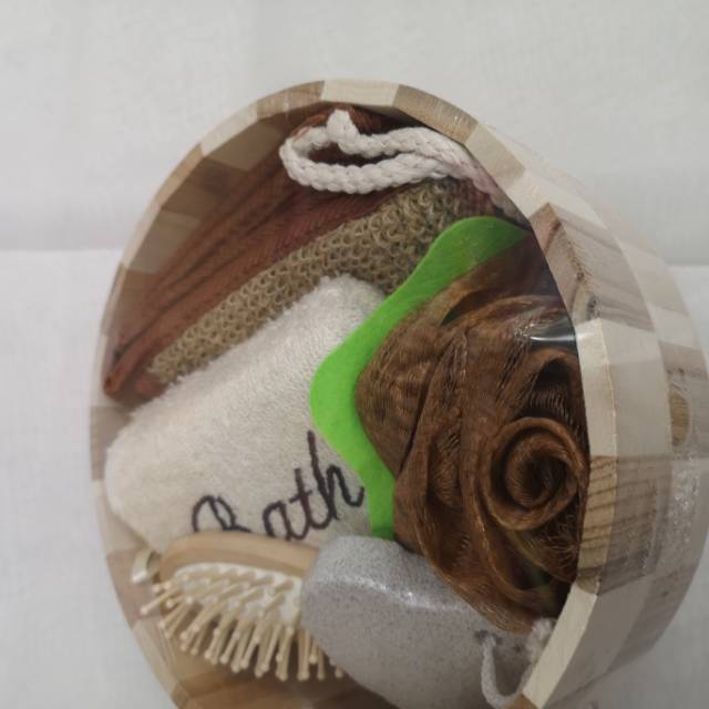 厂家直销高档沐浴套装磨脚石浴球搓澡巾圆形洗澡神器细节图
