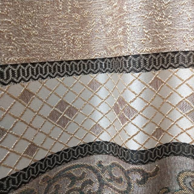 Chemical Fiber Fashion Living Room Bedroom Creative Personality Trend Fashion Blackout Curtain Specification drawing