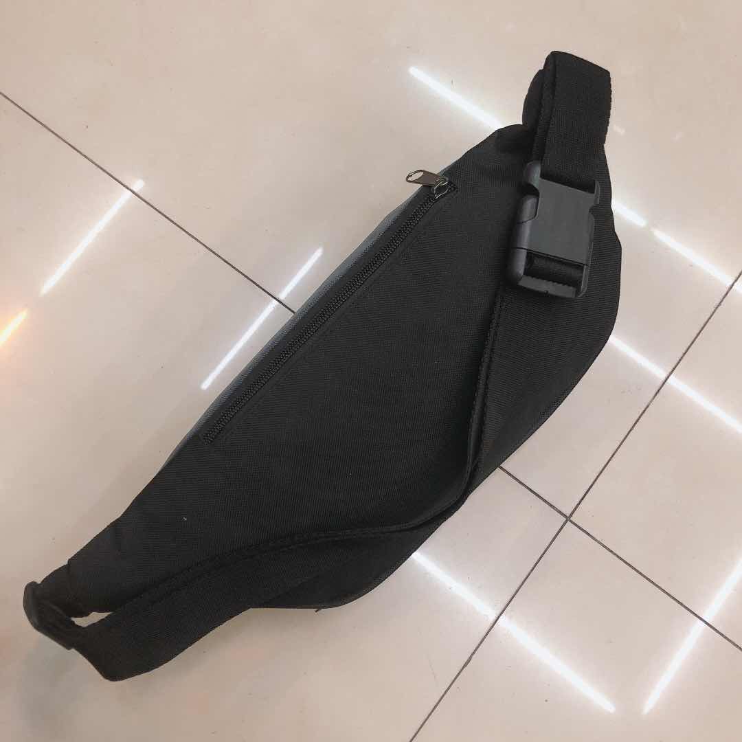 Black waist bag, casual crossbody bag, Korean-style men's bag, fashionable sporty small backpack, trendy men's bag Specification image
