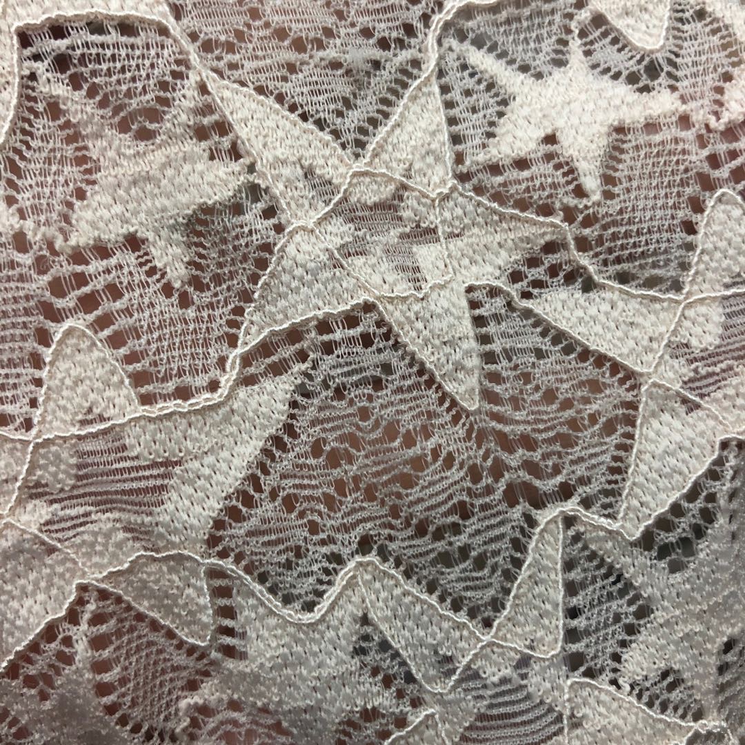 蕾丝布料蕾丝面料围巾内衣服装面料厂家五角星系列