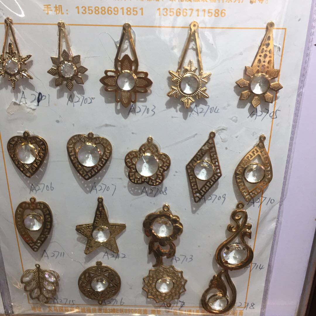 Hot style gold plated diamond set accessories for Korean clothing thumbnail